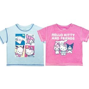 Girls Hello Kitty & Friends Girls Graphic T-Shirt 2-Pack Size L
